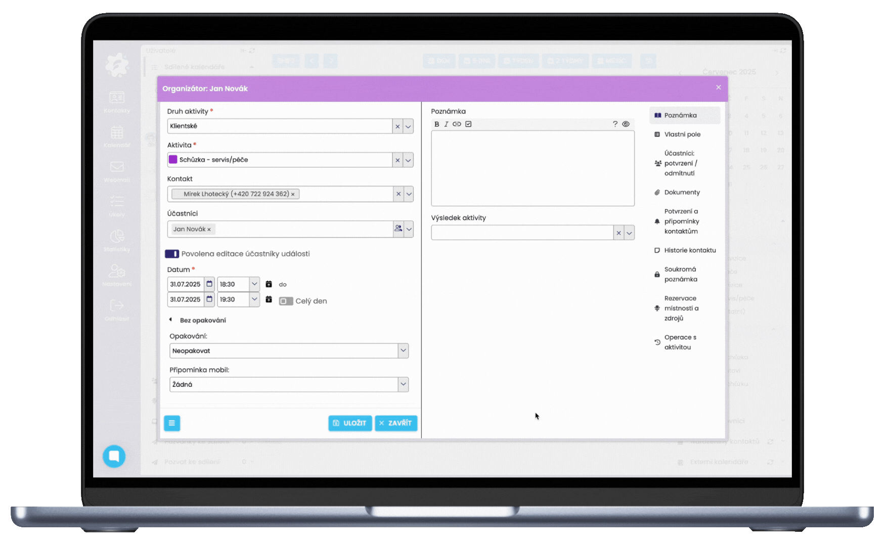 Kalendář FreshFlow