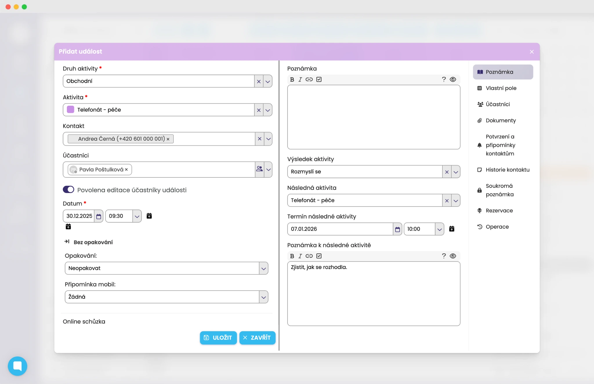Výsledky a následné aktivity pro MLM